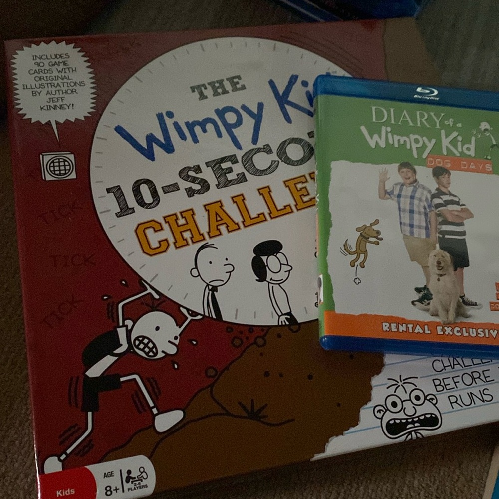 Diary of a wimpy kid game. + Dog Days DVD!